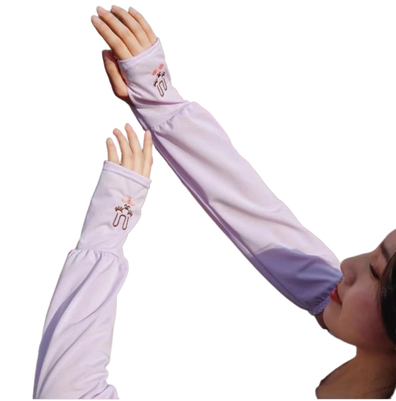 Rabbit Silk Sun Covers with advanced UV protection, wide and breathable for riding and driving