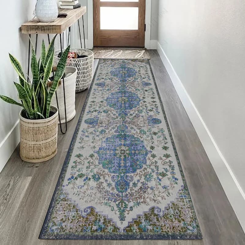 VIKAMA Tappeto Bohemian per Corridoio, Passaggio Hotel, Antiscivolo, Lavabile e Durevole, per Cucina, Scale, Decorazione Casa