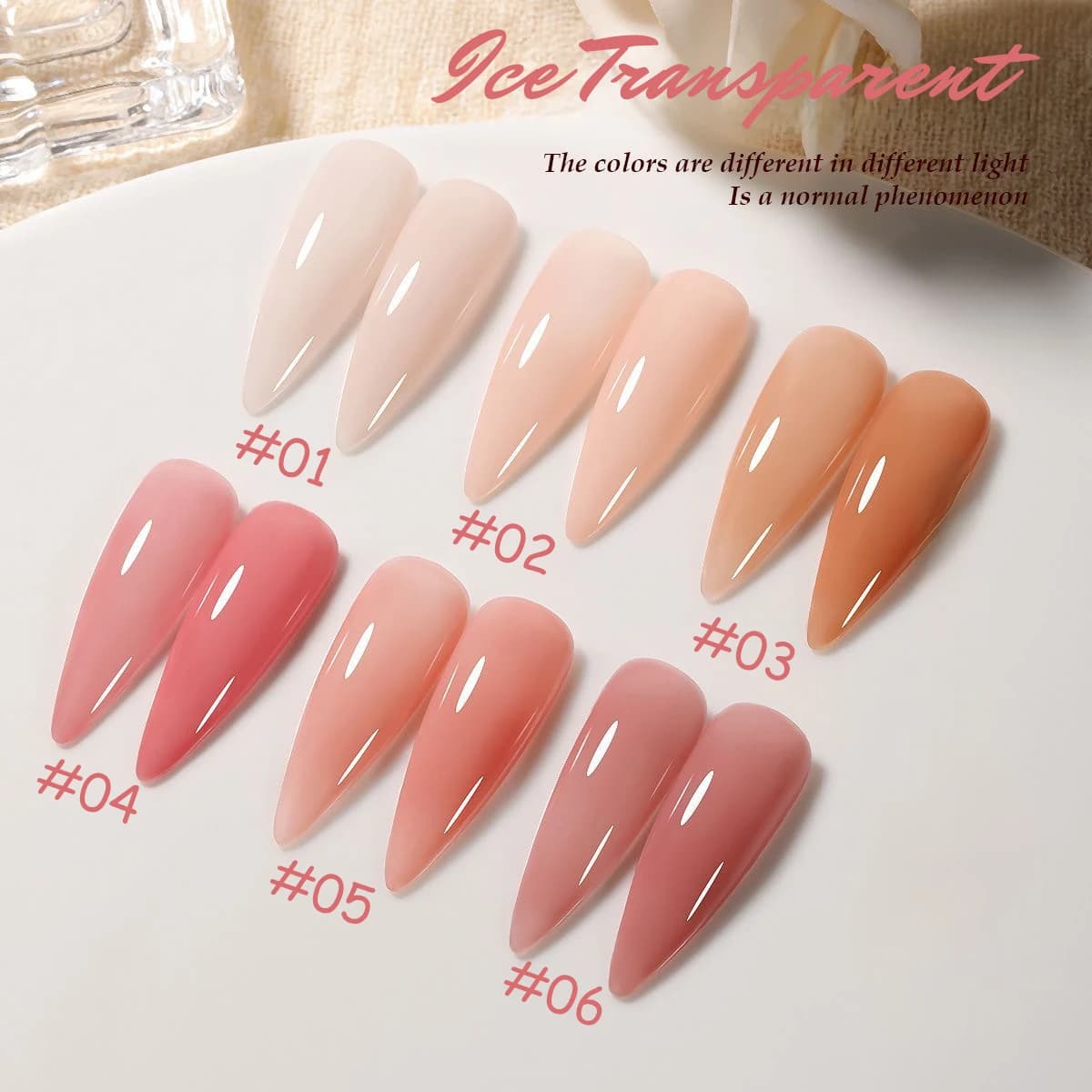 SHAKA 10ml Nuovo Popolare Ice Pink Nail Gel Polish Set Semi Permanente Nail Art Soaking UV LED Nail Salon FAI DA TE Nail Salon Gel 4 venduto