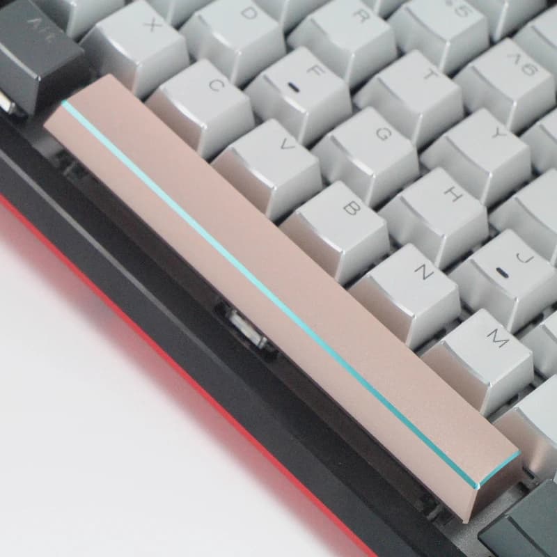 Tasto Spaziale LOBO in Lega di Alluminio 6.25U con Bordo Luminoso, Tasti Personalizzati per Tastiera Meccanica, Regalo
