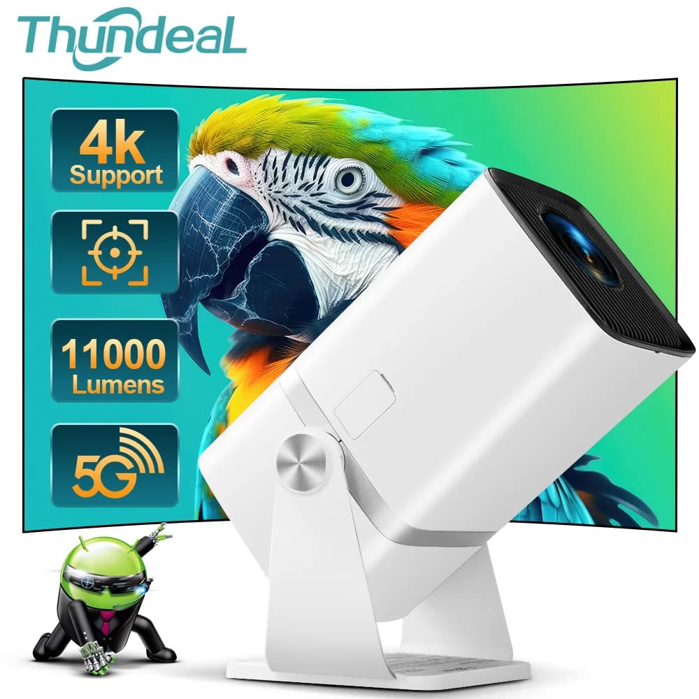 Mini HD ThundeaL TD90 PK TD80W 1080P WiFi Android TD80, Projector for Home Theater Cinema 3D, Video and Film