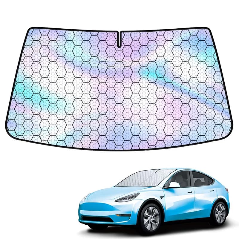 Parasole per Parabrezza Auto a 5 Strati, Copertura Pieghevole Riflettente UV per Finestrini, Protezione Rinforzata per Finestrino Anteriore, Accessorio Estivo per Auto