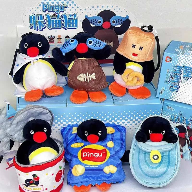Nice penguin series hideaway box blind toys fashion ornament cute doll backpack pendant box mysterious surprise gifts
