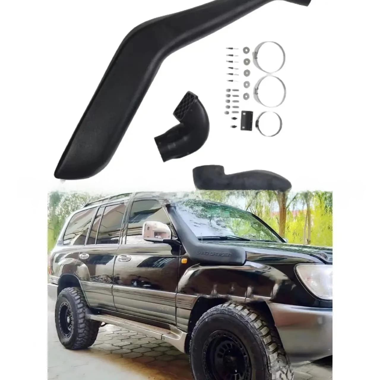 Kit Snorkel per Toyota Land Cruiser LC100, Sistema di Aspirazione Aria ad Alta Prestazione, Montaggio Frontale per SUV e Camion, Aggiornamento Perfetto per Modelli 98-07