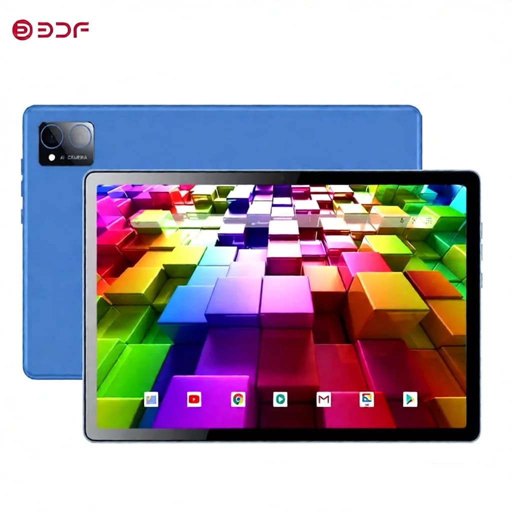 Tablet PC BDF P60 Originale da 10,36 Pollici, 8GB RAM, 512GB ROM, Android 13, Deca-Core, 4G LTE, Internet WiFi, Bluetooth, Versione Globale