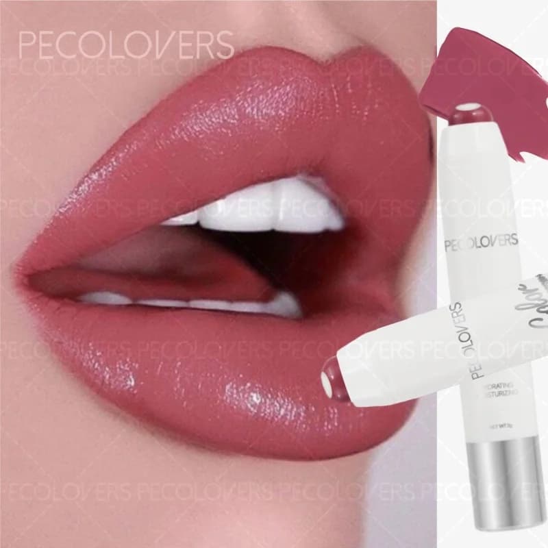 Rossetto - Tinta labbra a lunga tenuta, ideale per l'uso quotidiano, marrone e rosso, cosmetico per labbra