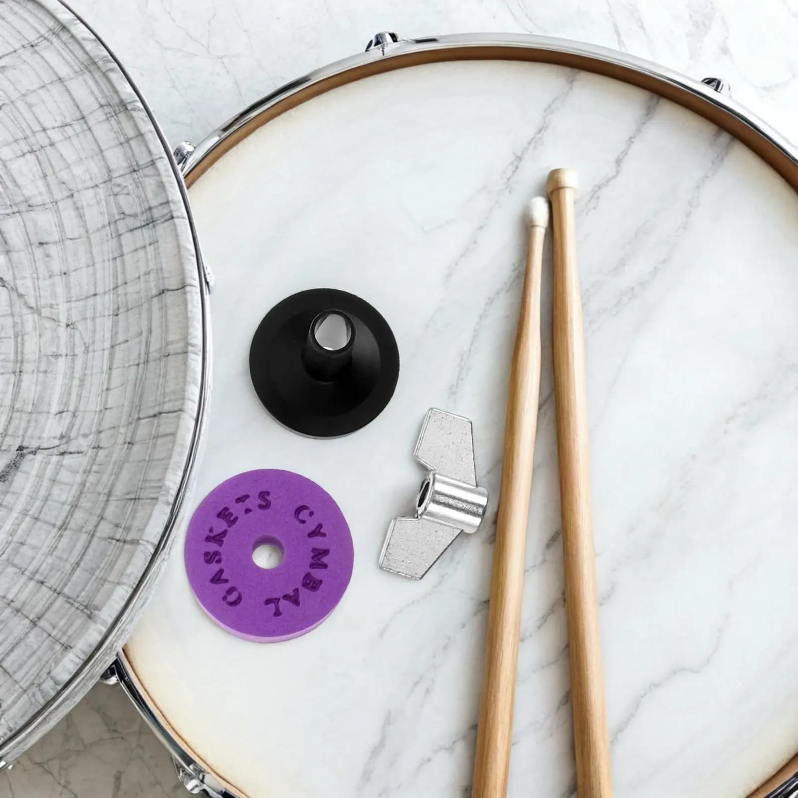 Set di accessori per batteria: Pad di ricambio viola per piatti, in feltro EVA antiscivolo, per pratica con batteria, riduzione del rumore, supporto per piatti