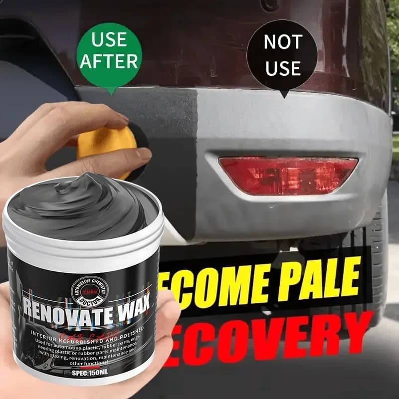 NUOVA pasta per la riparazione del paraurti dell'auto: ripristina la pelle artificiale con plastica, migliora l'effetto nero, lucidatura dell'auto con rivestimento ristrutturante