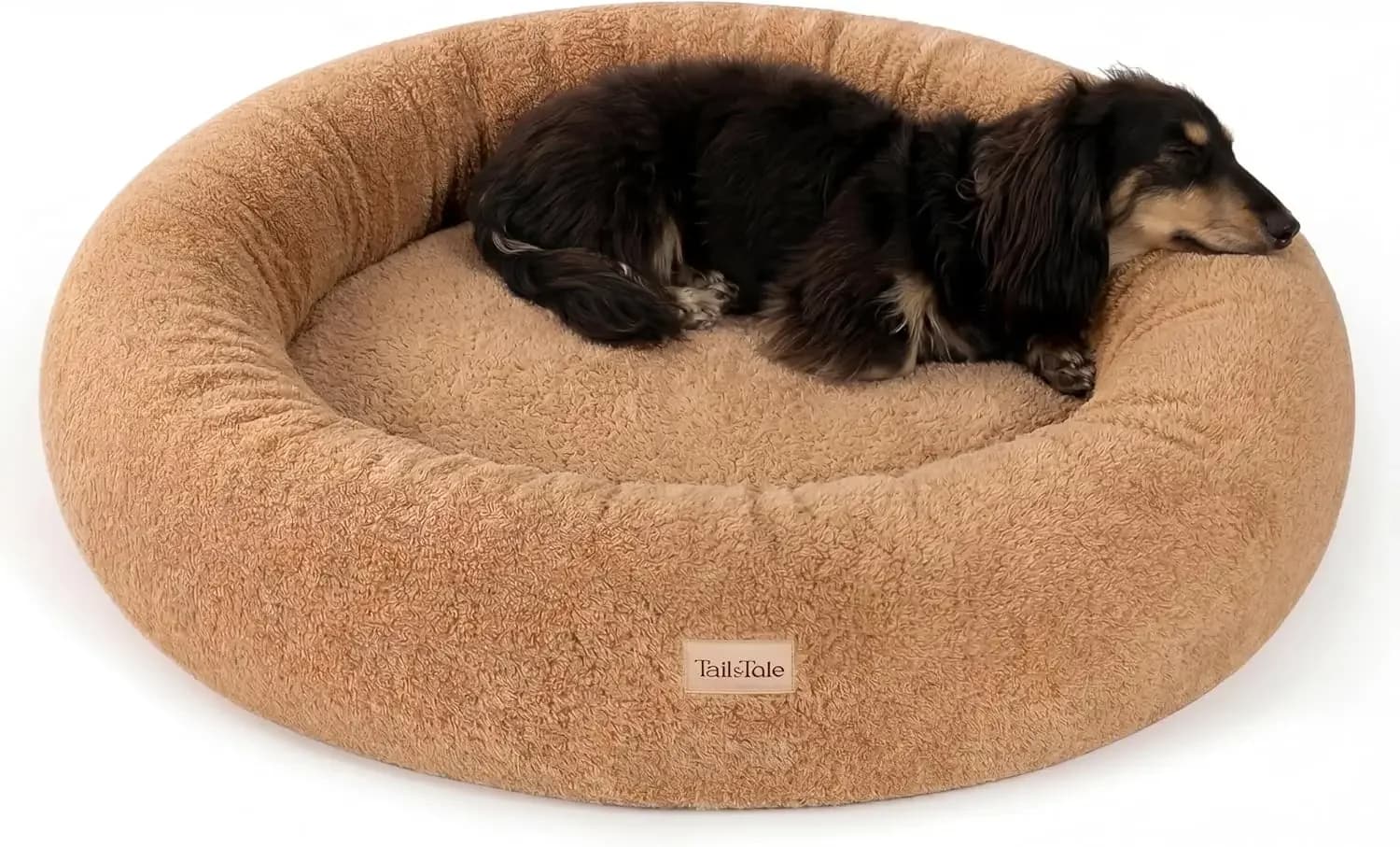 Cuccia Rotonda per Cani in Memory Foam Ortopedico, Supporto Articolare per Cani Medi, Rivestimento Impermeabile, Fodera Rimovibile, Base Antiscivolo, Peluche Morbido