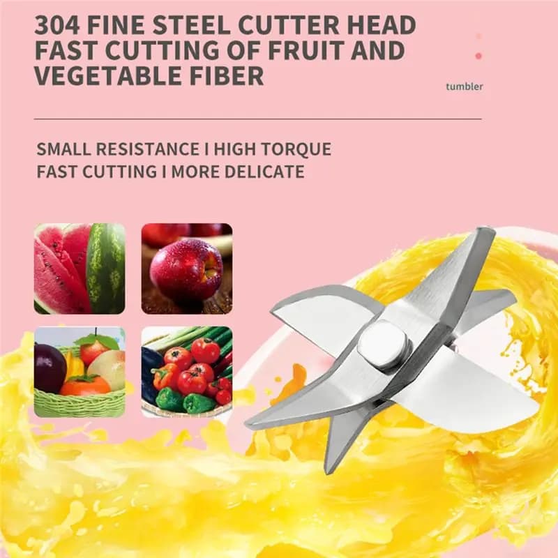 lillili Portable Blender Electric USB Mixer Juicer Machine Mini Food Smoothie Handheld Personal Fruit Squeezer Juicer 500ML, A