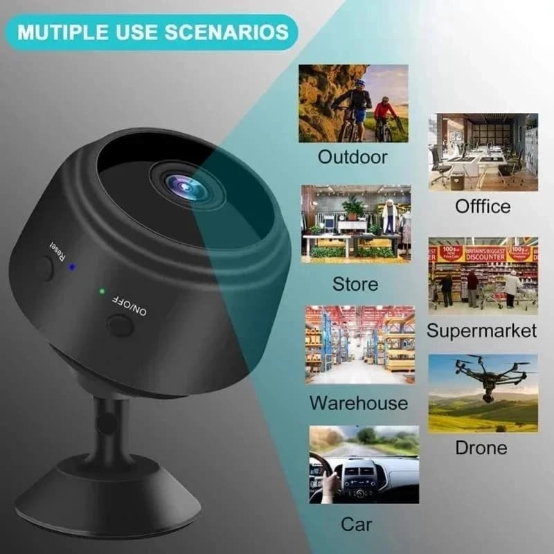 Telecamera di sicurezza Wireless Mini WiFi 1080P HD monitoraggio domestico durevole protezione di sicurezza notturna Monitor remoto di sorveglianza 2024