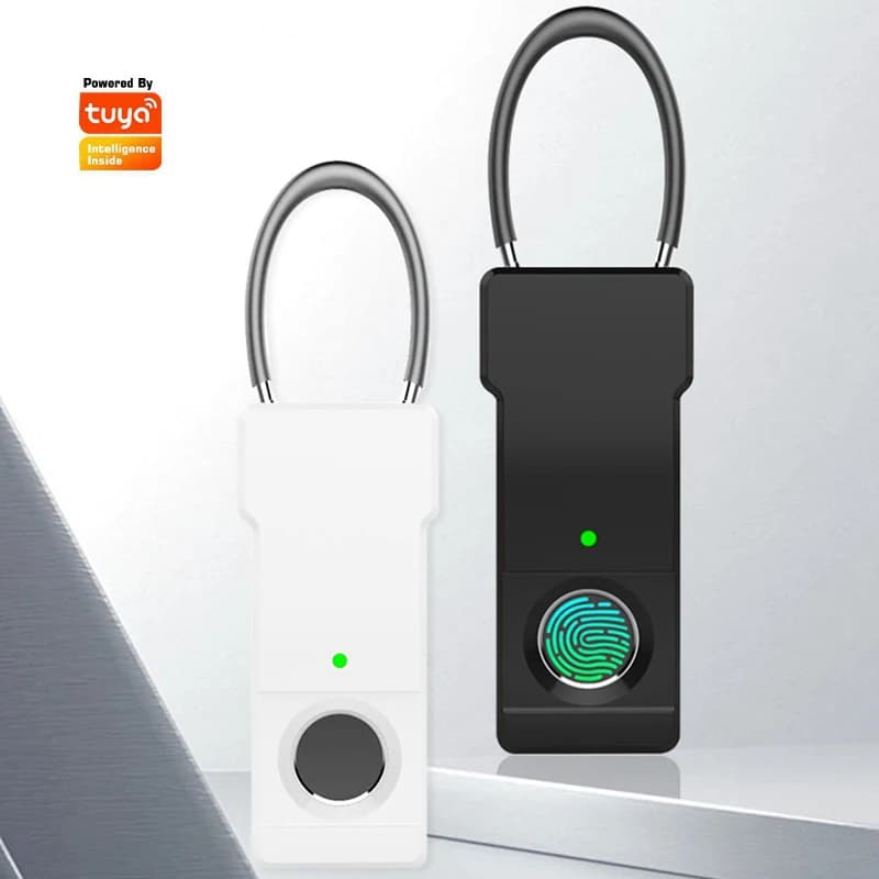 Lucchetto per impronte digitali Tuya Lucchetto a combinazione Bluetooth Valigia Bagagli Nuovo codice in metallo Blocco mini chiave per impronte digitali Blocco antifurto