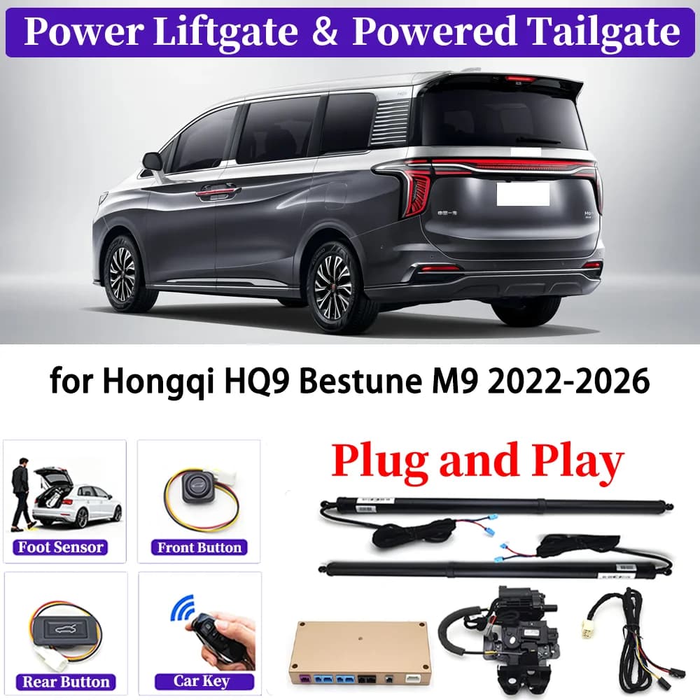 Per Hongqi HQ9 Bestune M9 2022-2026 OEM Aggiornamento Auto Kit Portellone Elettrico Automatico Smart Auto Sistema Portellone Elettrico Plug & play