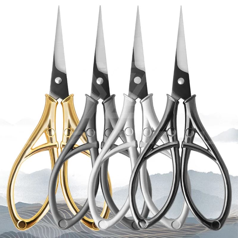 Stainless Steel Retro Tailor Sewing Scissors Thread Embroidery Fabric Needlework Scissor Household Sewing Accessories Supplies