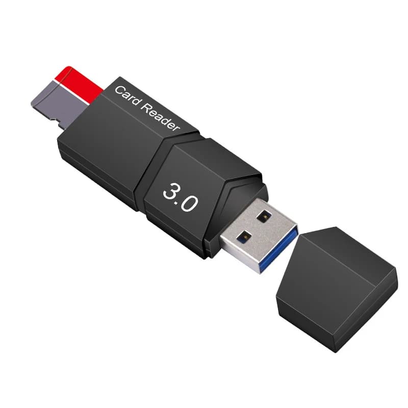 High Speed USB 3.0 Memory Card Reader, Micro SD TF Card Reader for Storage Cards