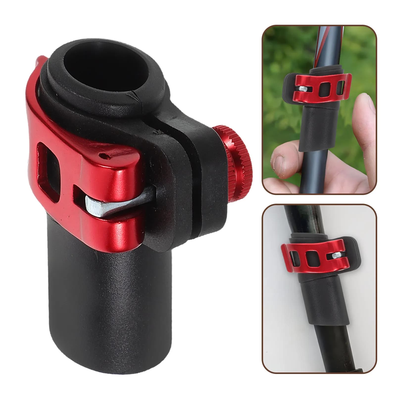 Light Aluminum Alloy Trekking Stick with External Block, Usura Resistant, Precisefit for Universal Stroller Sticks, Hiking Sticks