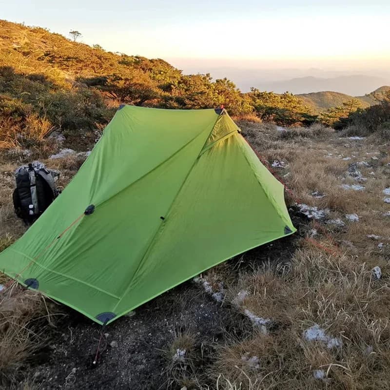 3FULGEAR Lanshan1 Tenda da campeggio indipendente ultraleggera con rivestimento in silicone non palo, idrostatica resistente alle intemperie, da 1500 mm