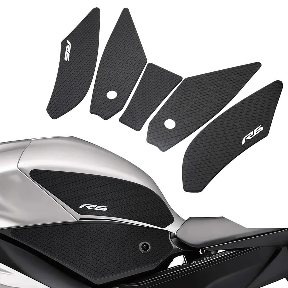 Per Yamaha GYTR YZF R6 2017 GYTR YZF R6 RACE 2022 2023 Carro Armato Pad Ginocchio Grip Protezione In Gomma Nero esclusivo
