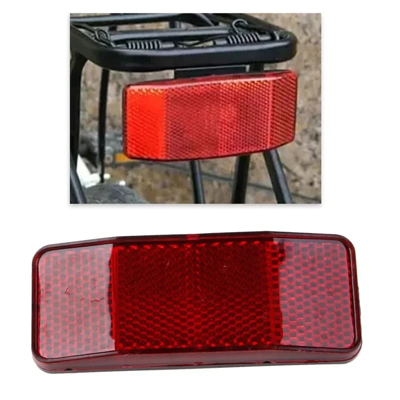 Bicicletta bici ciclo MTB sicurezza stradale avvertimento riflettore luce strisce rosse riflettenti