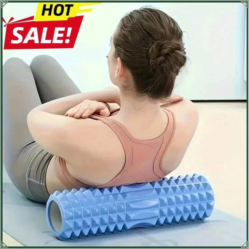 Nuovo Rullo per Esercizi Fitness, Barra Yoga Cava, Bastone Massaggiante in Schiuma EVA, Rullo per Rilassamento Muscolare e Dimagrimento Gambe