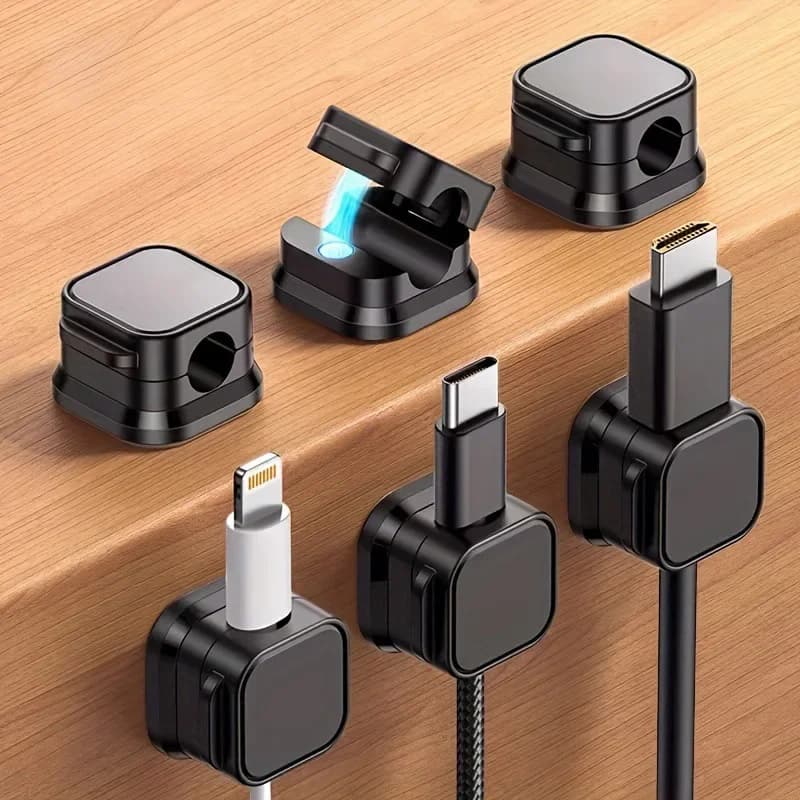 Non magnetico, resistente ​ Clip per Cavi Regolabili, Supporto per Cavi | Organizzatore Adesivo Sotto Scrivania per Casa, Ufficio, Auto, Parete, Scrivania ​ ​