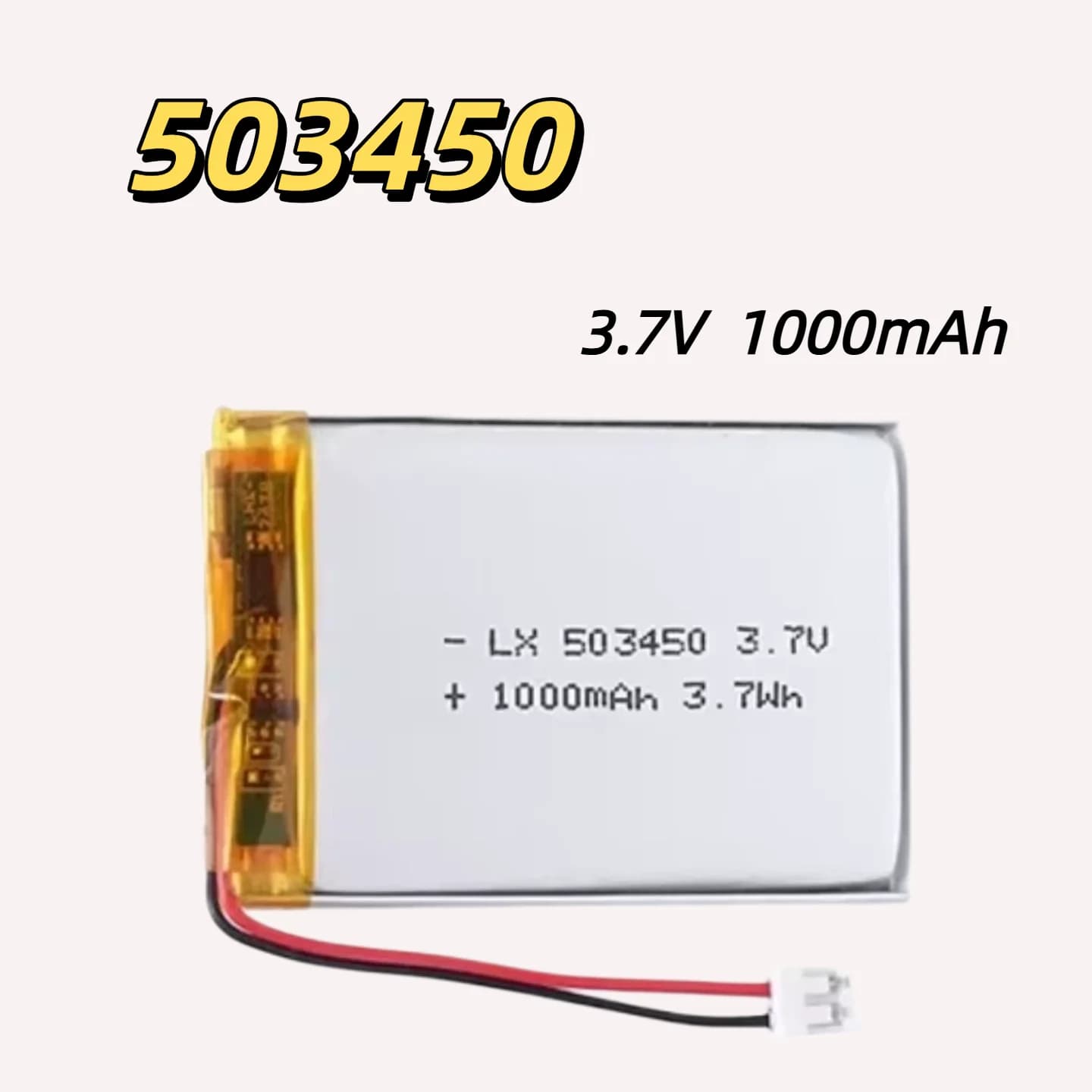 Batteria ricaricabile Li-Po 503450 3.7V 1000mAh di ricambio per GPS, MP5, Walkie Talkie, PS4, altoparlante Bluetooth, smartphone