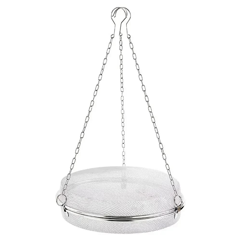 1pc Cestino di Asciugatura In Acciaio Inox Setaccio Rotondo Appeso Asciugatura Rete di Verdure Anti-mosca Artefatto Asciugatura Piccoli Pesce Utensile Da Cucina
