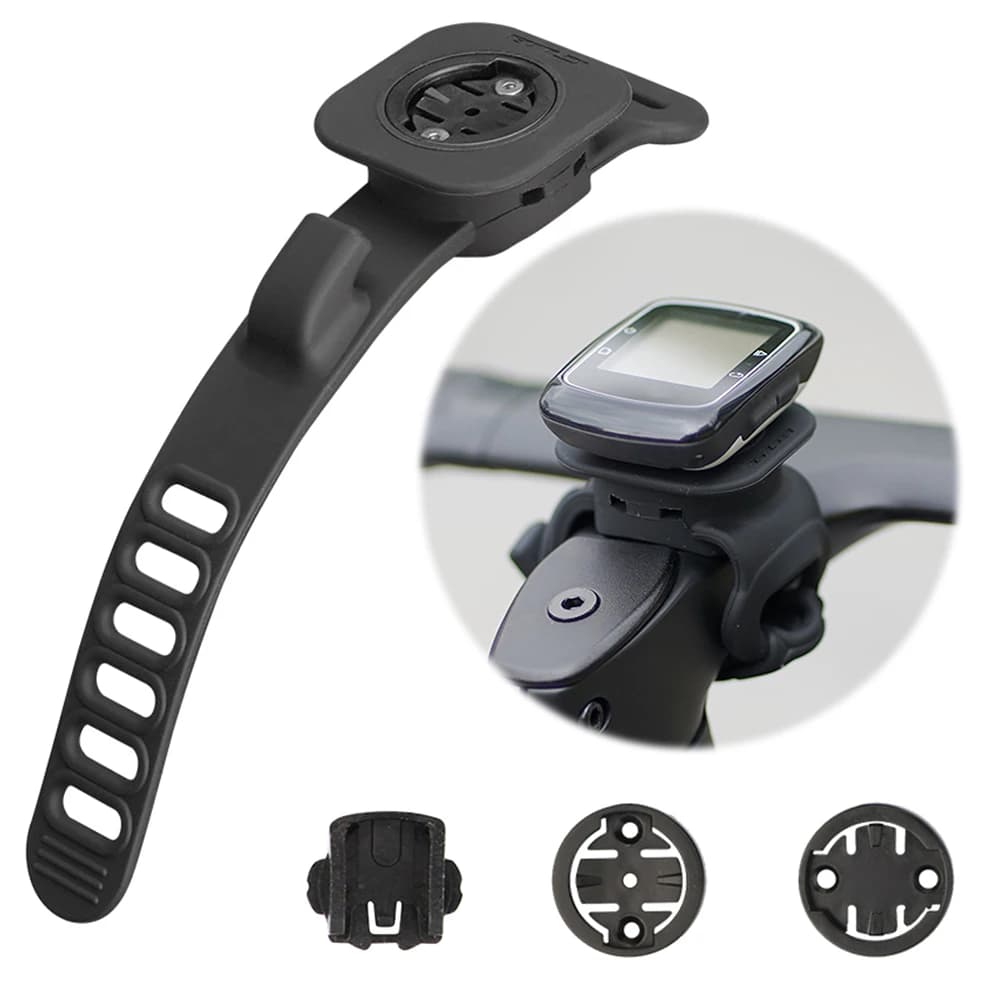 GUB 630 Supporto per computer da bicicletta in silicone Antiurto antiscivolo Supporto per computer esteso Staffa per bicicletta regolabile Accessorio per ciclismo