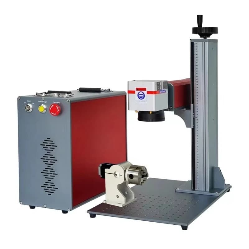 Portable 100W 60W Laser Fiber Cutting Machine Air Cooling Laser Marking Engraving Machine Metal Lazer Marker