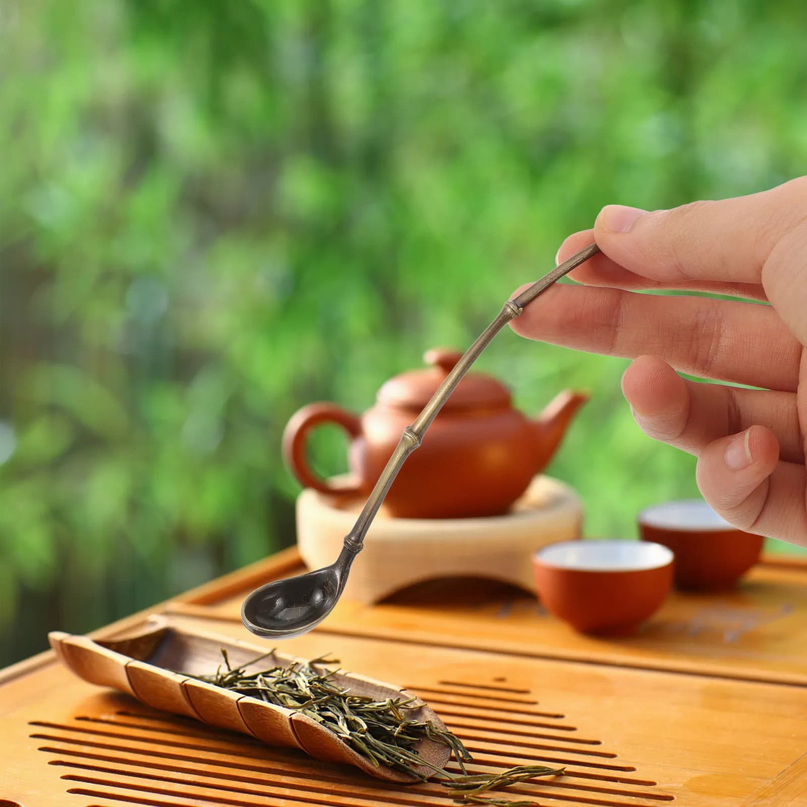 Mini Alloy Tea Spoon Small Spoon for Loose Tea Sugar Coffee Bean Bath Salt Multi-Use Decorative Style Small Spoons