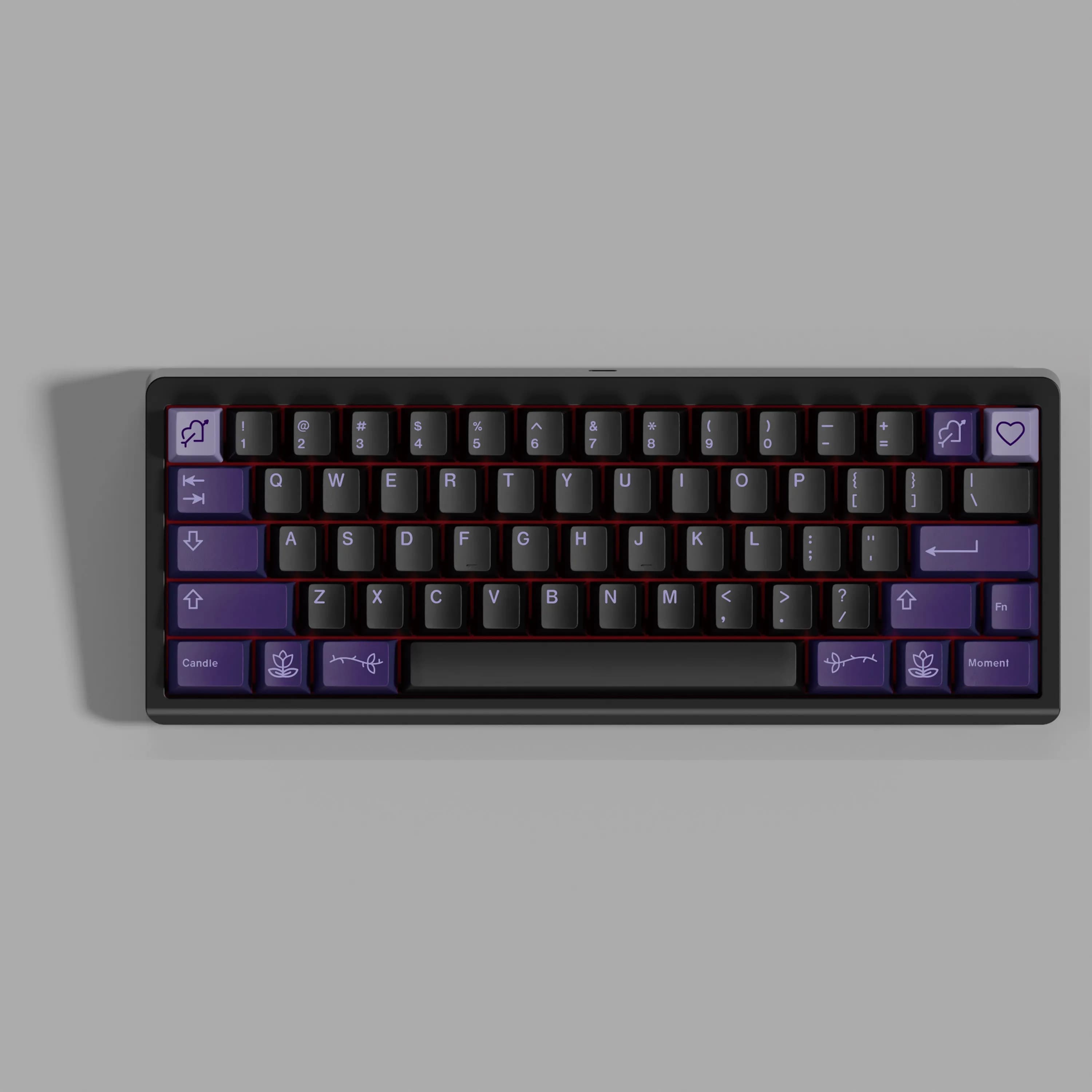 Keycaps GMK First Love Clone PBT Dye Sublimation Cherry Height per Tastiera Meccanica Viola 7U Alice AULA F75 Gaming PC Ajazz