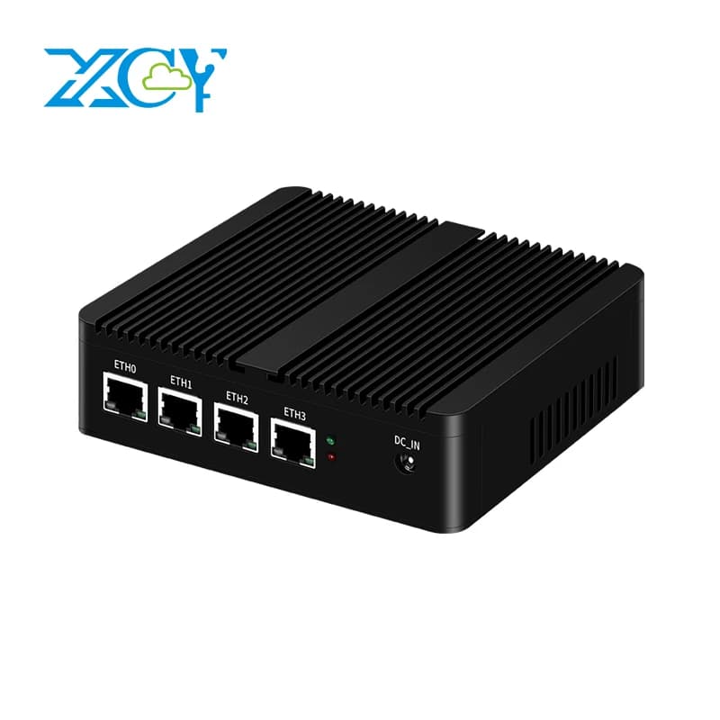 Router firewall XCY Mini PC Celeron J1900 N100 N5105 J4125 4x 2.5G Supporto Ethernet Virtualizzazione OpenWrt Pfsense OPNsense EXSI