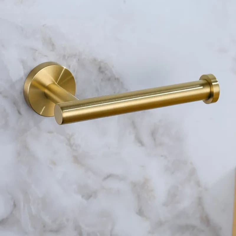 Paper Roll Holder Stainless Steel Perforated Toilet Paper Holder Creative American Style Toilet Accessories