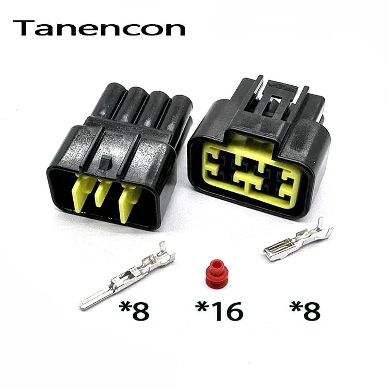 Set di 3/6/8/9 Pin FW-C-16M/F-B Presa Impermeabile per Auto, Accessori per Modifiche Auto, Adattatore Sigillato FSW-C-6F-B FW-C-3F-B