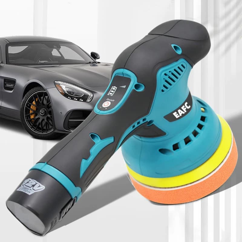 Lucidatrice per auto senza fili 12V 2800-5500rpm Lucidatrice per auto senza fili Lucidatrice elettrica Strumento per cera Silenzioso 8 velocità variabili