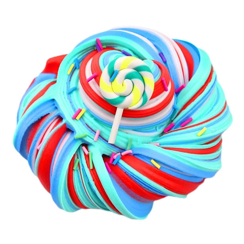 60ml Fluffy Slime Supplies giocattoli Putty Soft Clay Light plastilina play"lizun Slime Charms Gum polimero argilla Antistress