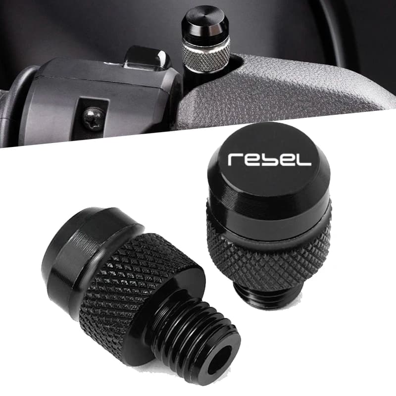 Per Honda Rebel CMX 300 500 CMX300 CMX500 2017-2021, viti e bulloni in alluminio M10*1.25 per tappi copriforo specchietto moto