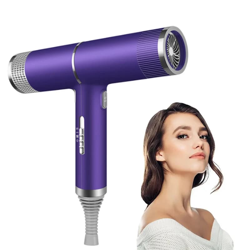 Asciugacapelli professionale da 1600 W dal design caldo, multifunzione, stile salone di moda, tecnologia agli ioni di anione ad alta velocità, 1 testa
