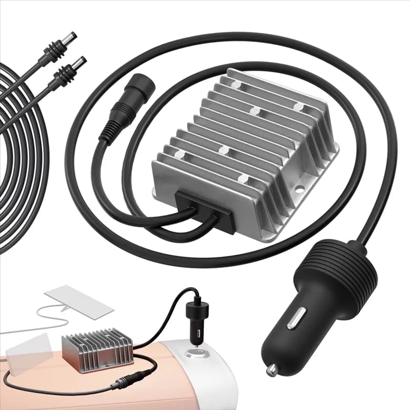 FULL-Per Starlink Gen 3 Cable DC Step Up Power Adapter 57V 4.5A Output 10V-36V Input 18AWG Charger for Car Lighters