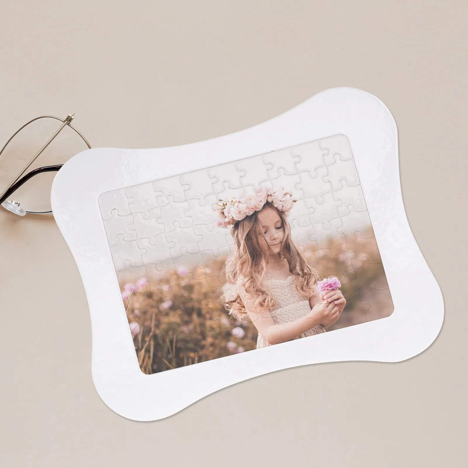 1Set Blank Puzzle Sublimation Transfer DIY Jigsaw Puzzle Pieces Paper Heat Transfer for Classroom Activities Party Games Family