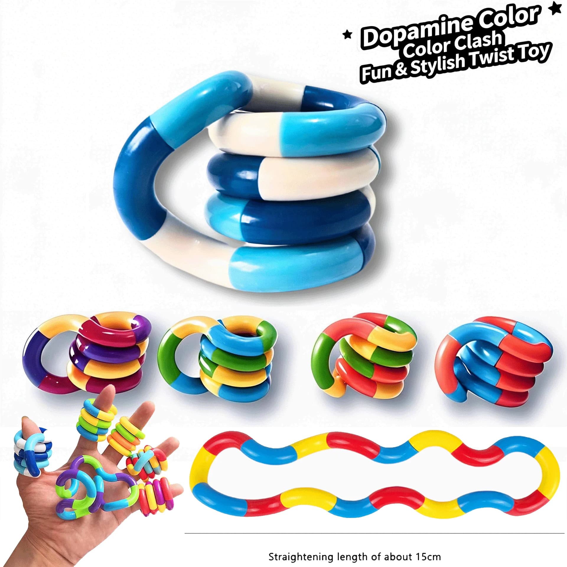 1/3/5 Pezzi Giocattolo Antistress Deformabile, Gioco Sensoriale per Coordinazione Occhio-Mano, Allevia l'Ansia, Giocattolo da Torcere per Bambini e Adulti, Sviluppa la Motricità Fine