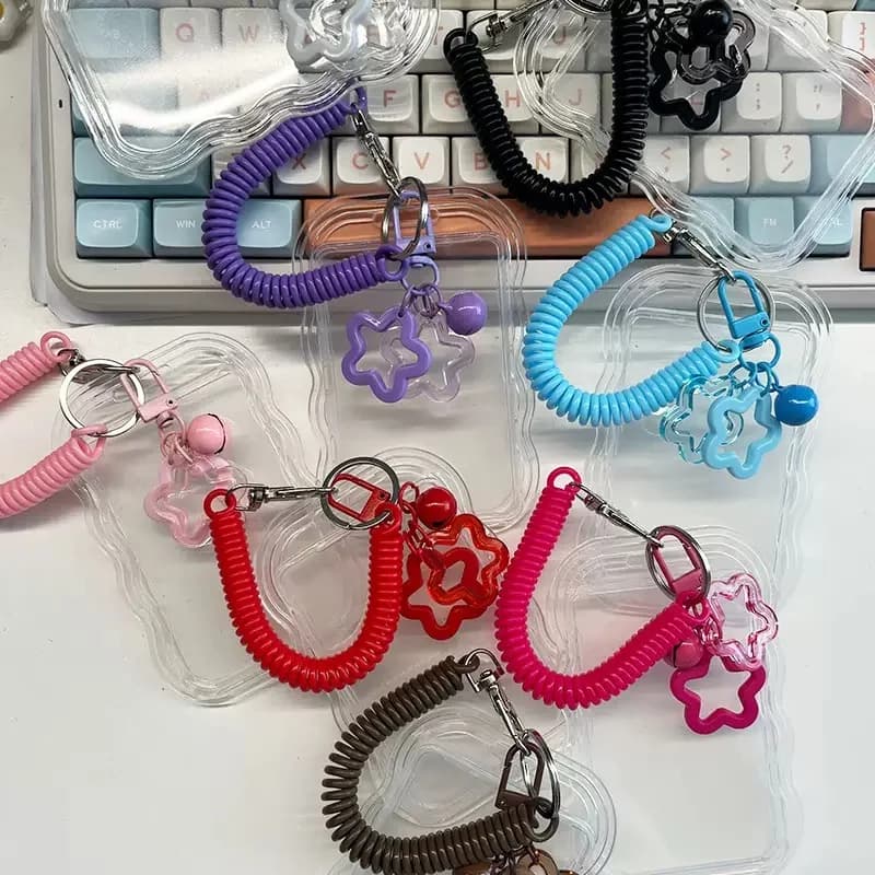 iD card holder and access for durable transparent PVC students, includes sliding cover, keychain and meal card holder for easy card