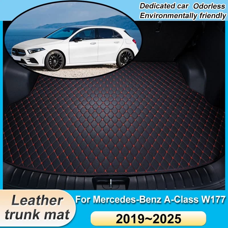 For Mercedes-Benz A-Class W177 Accessories 2019-2025 Car Trunk Mats Storage Liner Rug Boot Carpet Pad Anti-Slip Interior Parts