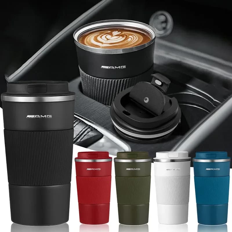 1 Pz Auto Tazza di Caffè Tazza Da Viaggio Boccetta di Vuoto Thermos Tazza di Acqua per Mercedes Benz Amg GLA CLA X253 X156 C117 Classe W176 W246 W205