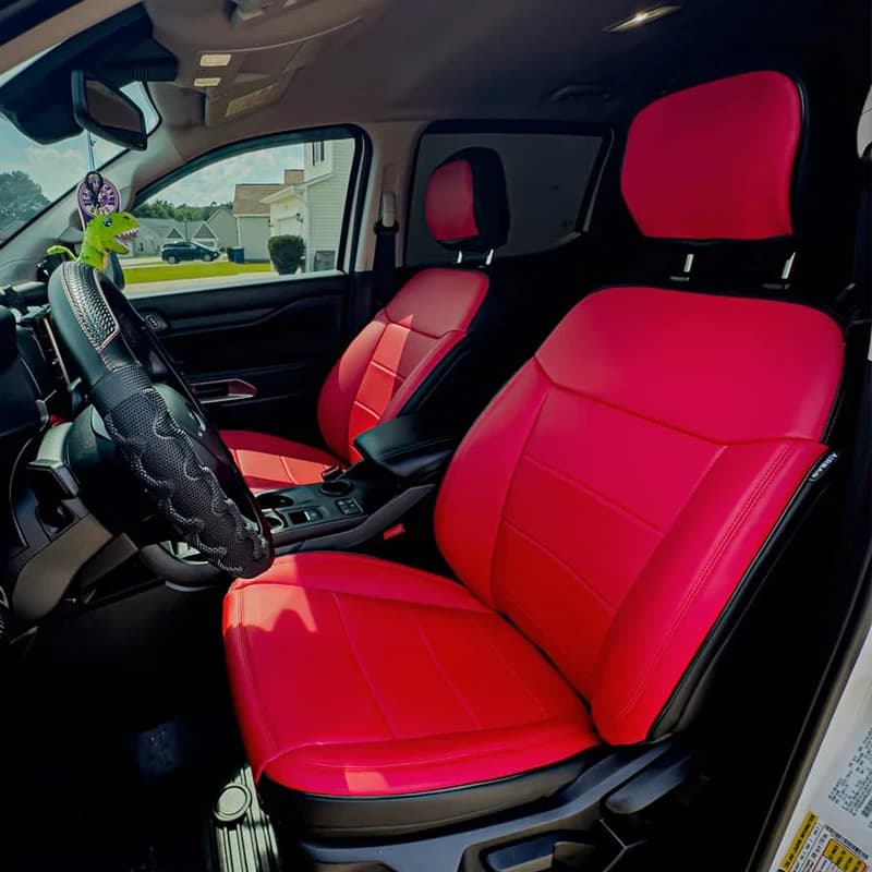 Custom Fit Car Accessories Seat Covers 2 Seats for 2008-2020 2022 2023 2024 Ford Ranger Pickup Truck Premium Synthetic Leather