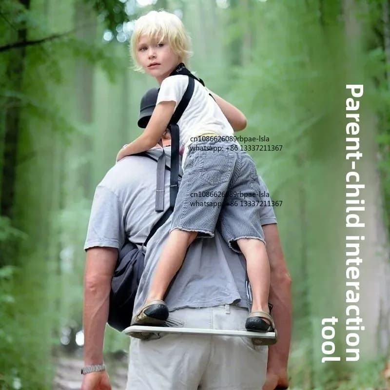 Ergonomic Baby Carrier with Standing Assist Footrest Outdoor Hiking Backpack Front Facing Carrier Infant Toddler Parent Hands