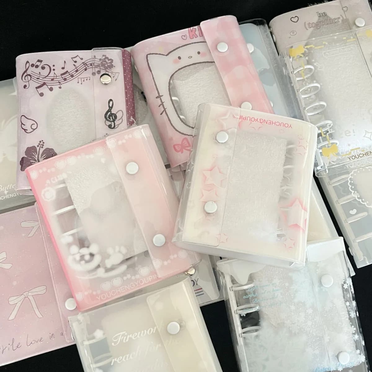 M5 5Holes Binder Cover Candy Colored Binder Cover Journal Sketchbook Accessories Diary Office Supplies