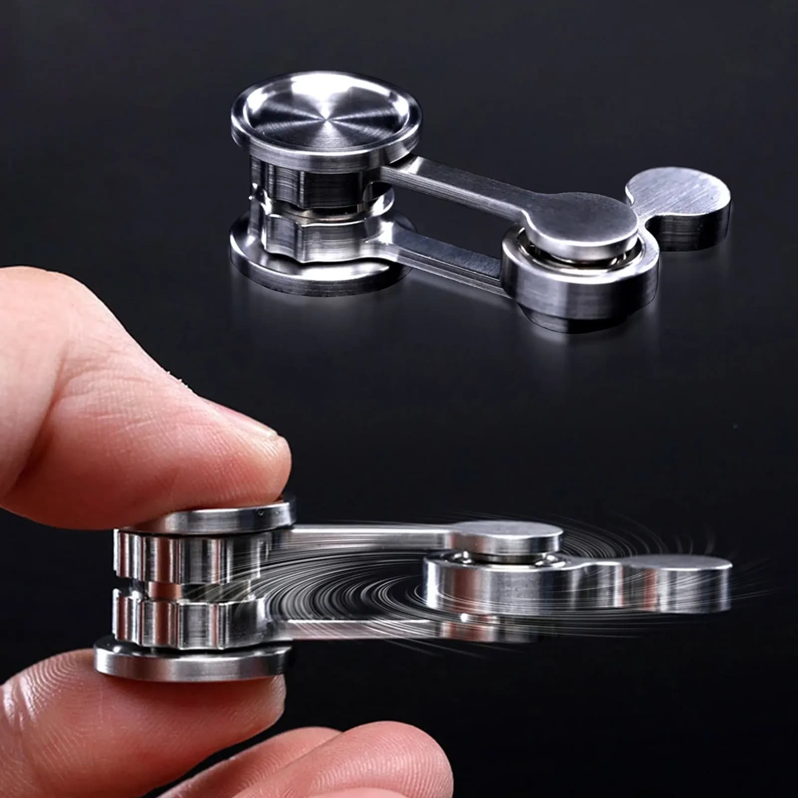 Giroscopio a Pendolo in Metallo Chaos, Giocattolo Antistress EDC ad Alta Precisione, Regalo per Adulti per Alleviare Ansia e Stress