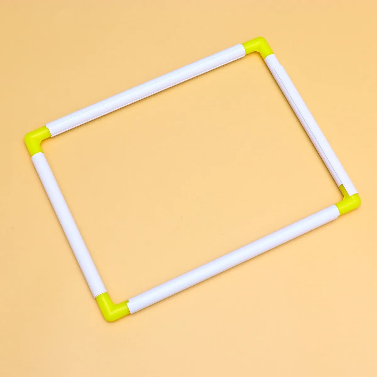 1 Pezzo Telaio Portatile Quadrato in Plastica con Clip per Ricamo, Punto Croce, Quilting, Lavoro a Maglia, 30x40cm