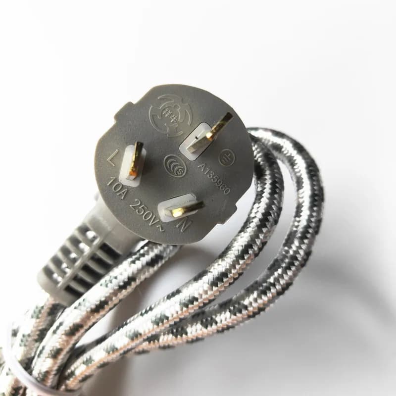 New triangular power cord for sewing / electric stove / electric kettle, 2 pole plug, 1.5 meters